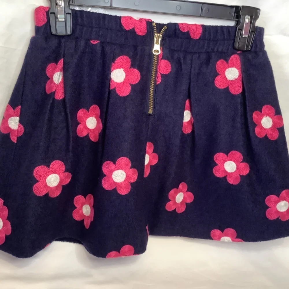 NWT Balabala wool embroidered girls skirt‎ navy pink beautiful
